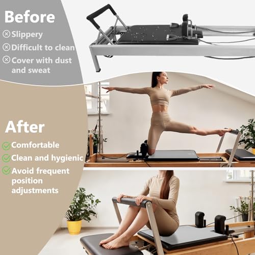 Non-Slip Pilates Reformer Mat - 39" x 24" - Gray