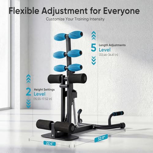 Adjustable Deep Squat Machine for Home Gym - 300 lbs Capacity