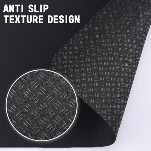 Non-Slip Exercise Bike Mat - 2PCS, 3MM Thickness for Home Gym