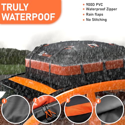Waterproof Car Rooftop Cargo Carrier Bag - 21 Cubic Feet