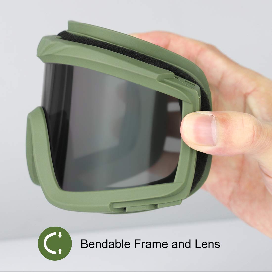 xaegistac Airsoft Goggles-Tactical Goggles Anti Fog ANSI Z87.1
