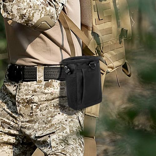 Tactical Molle Admin Pouch Set - 2 Pack with US Flag Patch