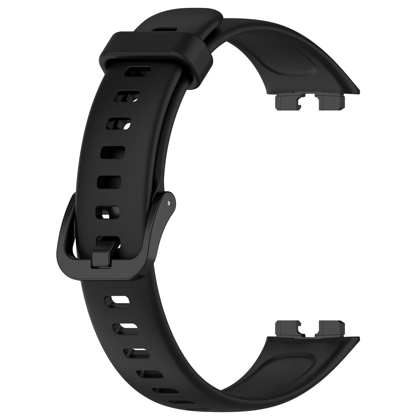 AWADUO Replacement Band Compatible with Huawei Band 8, Replacement Silicone Wrist Strap Bracelet Band, Soft And Durable(Black)
