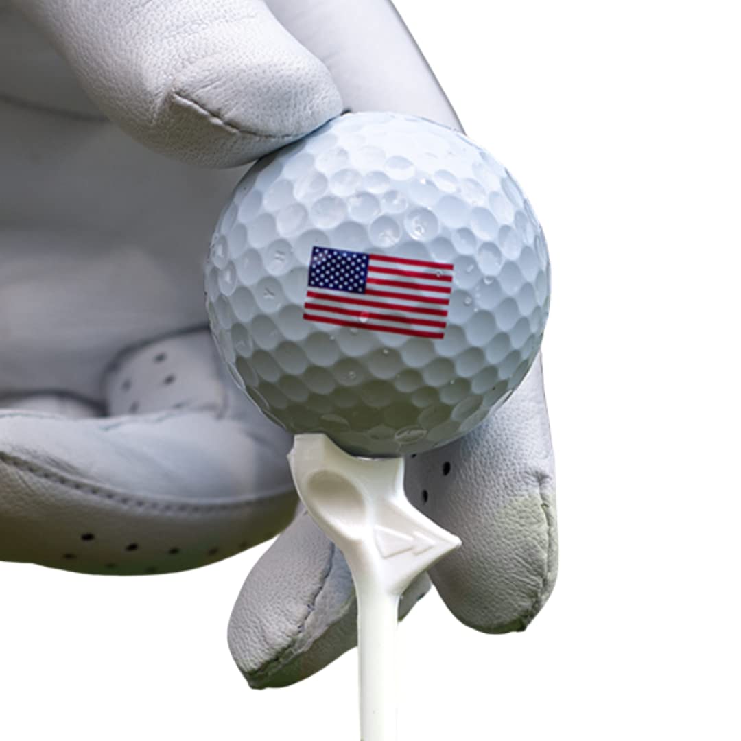 Flightpath Diamond Golf Tees – Patented Design to Reduce Spin for Long, Straight Drives – Low-Friction 3.25” Long Tees, Robotically Tested for Ball Spin – USGA Approved Performance – 8 Pack