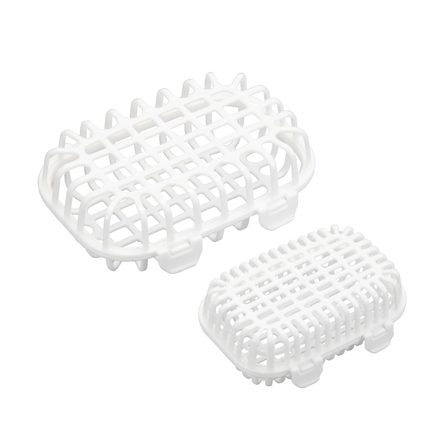 HOZETOKE Dishwasher Basket, 2-Pack Dishwasher Basket for Baby Bottle Parts, Basket for Small Tools Cleaning, White