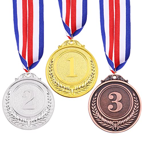 Award Medal Kit - Gold, Silver & Bronze Medals with Ribbons
