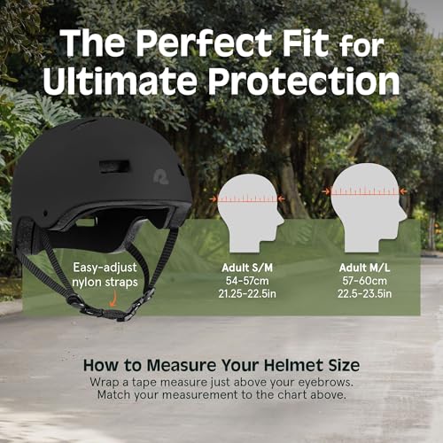 Multi-Sport Protective Helmet for Adults - BMX, Skateboard & Scooter