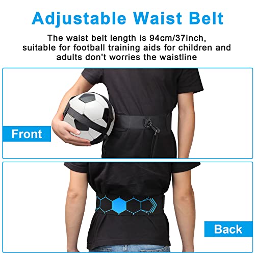 Solo Soccer Kick Trainer - Hands-Free Practice Aid - Blue