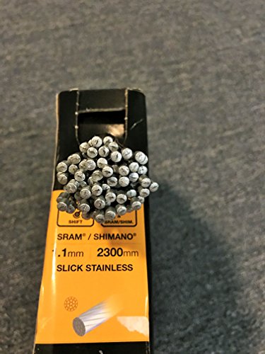 Slick Stainless Steel Shift Cable Set for Bikes - 2.3m