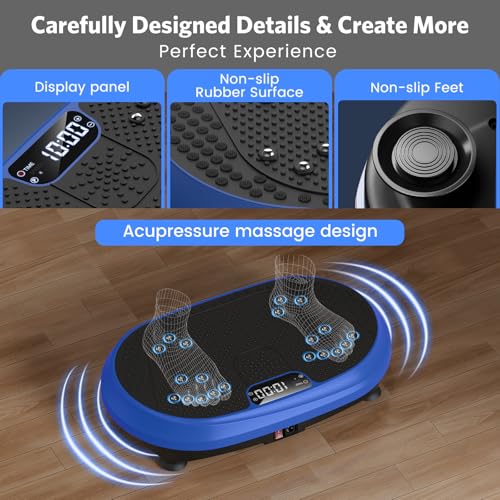 Vibration Plate Exercise Machine for Full Body Workout & Lymphatic Drainage