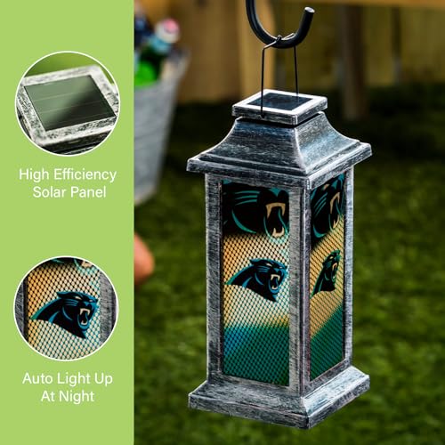 NFL Solar Powered Lantern - Carolina Panthers Team Spirit