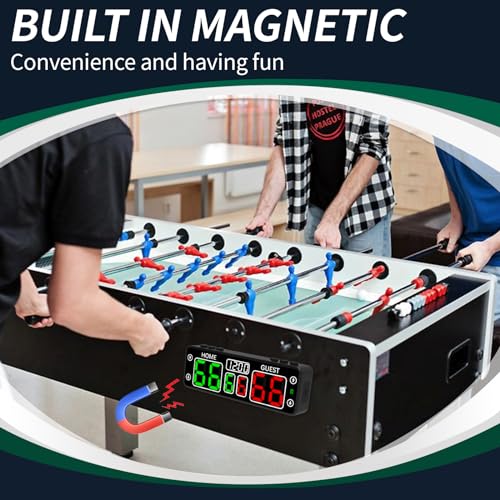 Mini Magnetic Electronic Scoreboard with Timer - Black