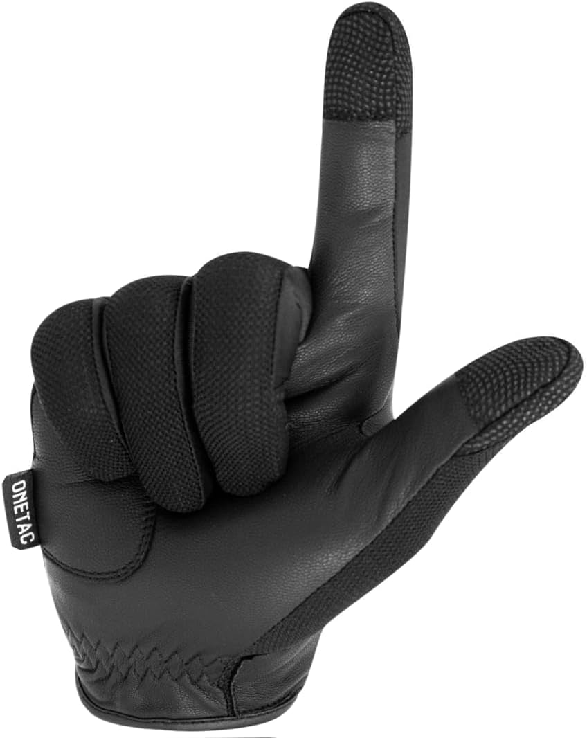 Regine Switzerland Tactical Duty Patrol Gloves - Lightweight Touch Screen, Breathable Mesh & Goat Skin Leather