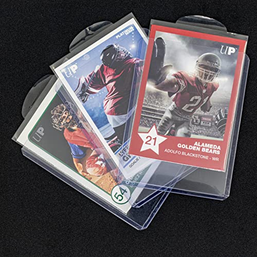 Easy Grip Card Sleeves with Tab - 100 Count for Standard Trading Cards