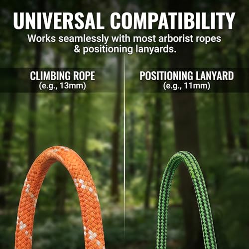 Feiyagoo Arborist Friction Saver Tree Climbing Cambium Saver Loop Belt Retrievable Anchor 35.4 in