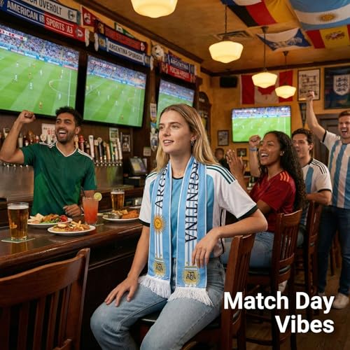 Soccer Fan Scarf - Argentina Team Game Day Wear