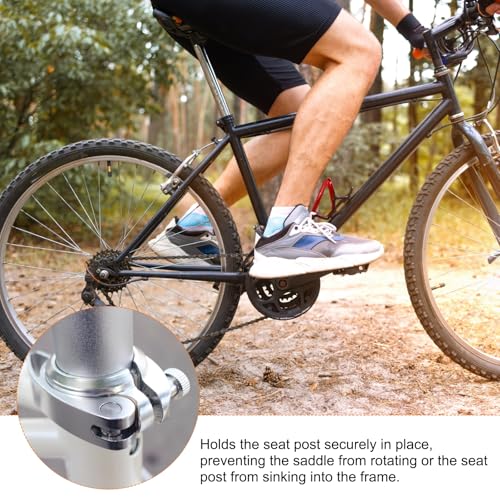 Bicycle Seat Post Clamp 28.6mm Aluminum Alloy - Gold