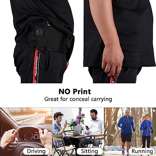 Belly Band Holster for Comfortable Concealed Carry - Fits Most Pistols