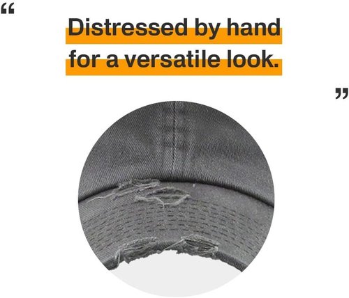 KBETHOS Vintage Washed Distressed Cotton Dad Hat - Adjustable Unisex Baseball Cap | Stylish Headwear