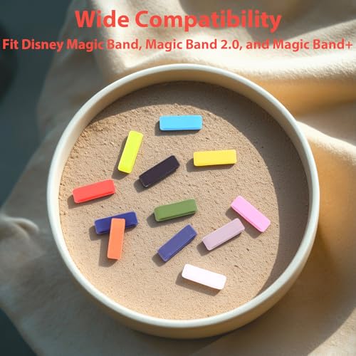 12pcs Silicone Band Keeper Clips for Magic Band Plus and 2.0