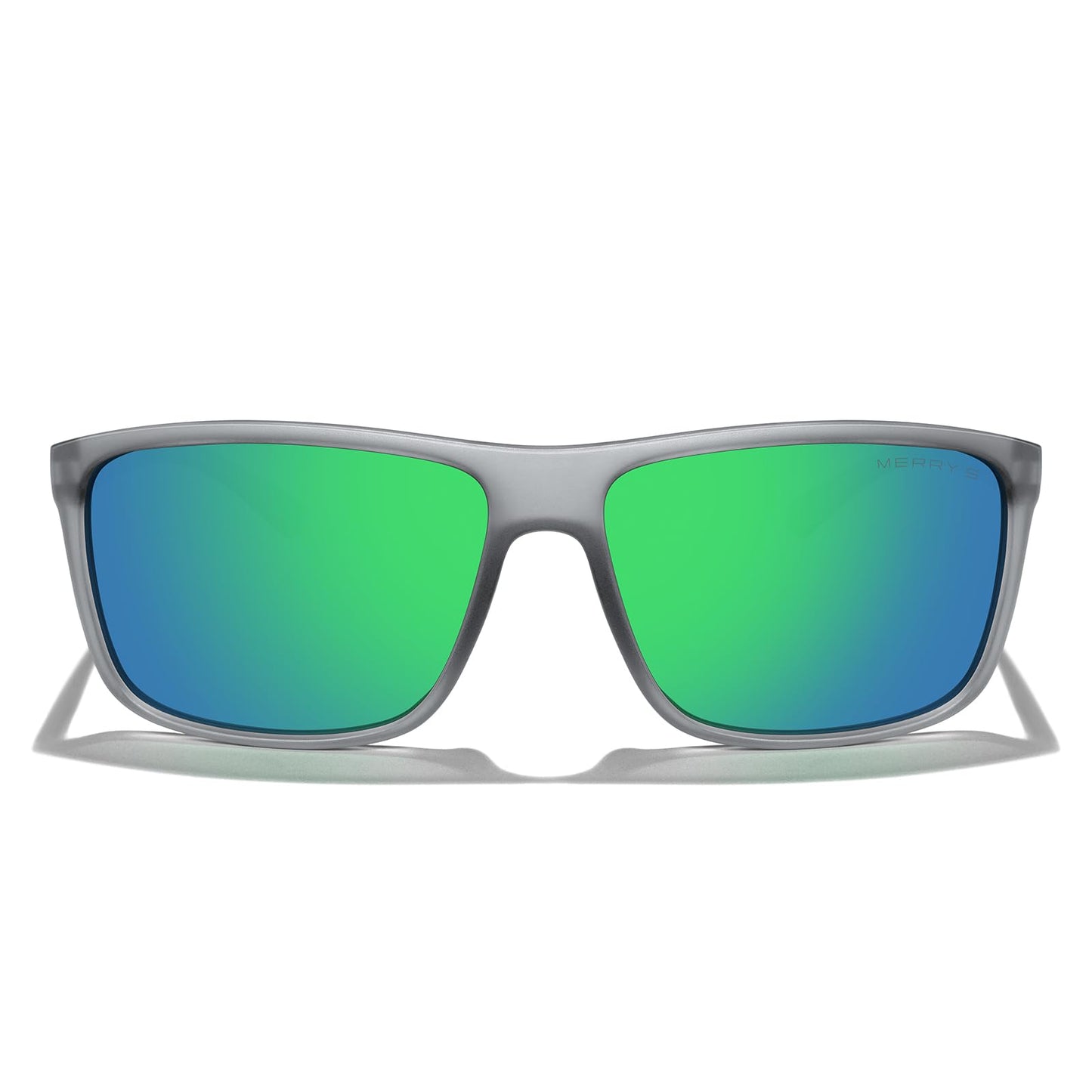 MERRY'S Rectangular Polarized Sports Sunglasses for Men Women Cycling Driving Fishing UV400 Protection S8225
