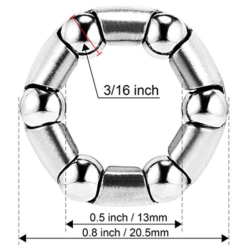 Bike Wheel Bearings 3/16" x 6 Balls for Bicycle Front Wheel Replacement