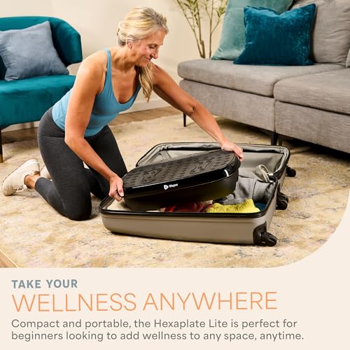 Compact Vibration Plate with Magnetic Acupoints - Black