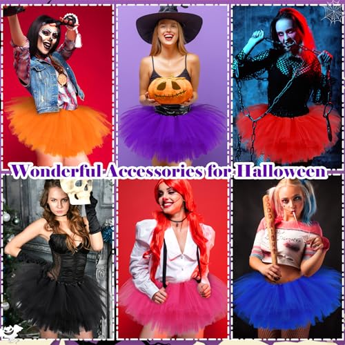 Royal Blue Tutu Skirt for Women - 5 Layered Fluffy Tulle