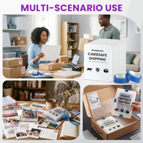 80 Pack Trading Card Shipping Kit - Soft Sleeves & Tape