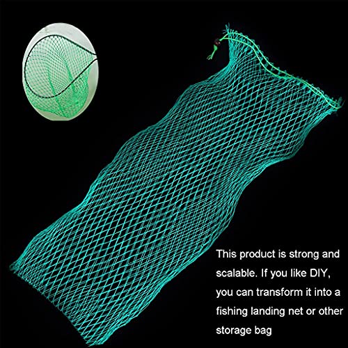 Foldable Fishing Net Bag - 35 Inch Nylon Mesh Keep Net
