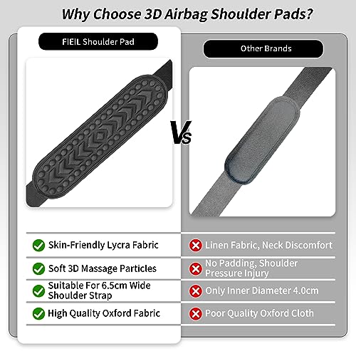 2 Pack Breathable 3D Air Cushion Shoulder Pads for Backpack Straps - Sapphire Blue