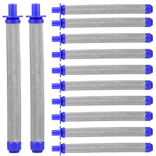 12 Pack 288749 Airless Spray Gun Filter 60 Mesh, Compatible with Graco Spray Gun Models SG10, SG20, SG Pro, SG2 and SG3 Replacement Paint Filter