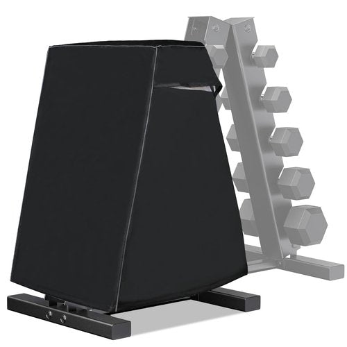 Ddeman Waterproof Oxford Cloth Dumbbell Rack Cover for Compact A-Shape 5-Tier Dumbbell Rack, Home Gym Weight Storage Cover with Drawstring (cover only)