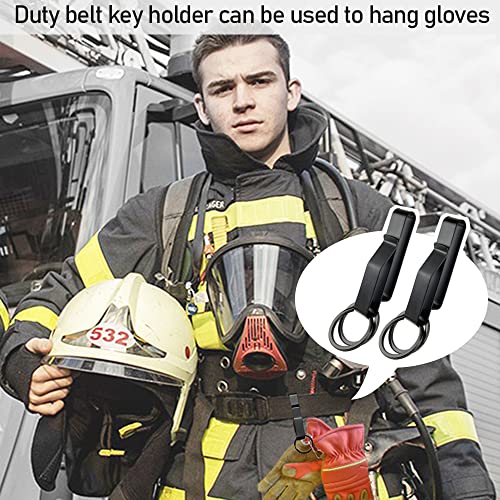 Stainless Steel Duty Belt Key Holder - Tactical Stealth Clip - Black