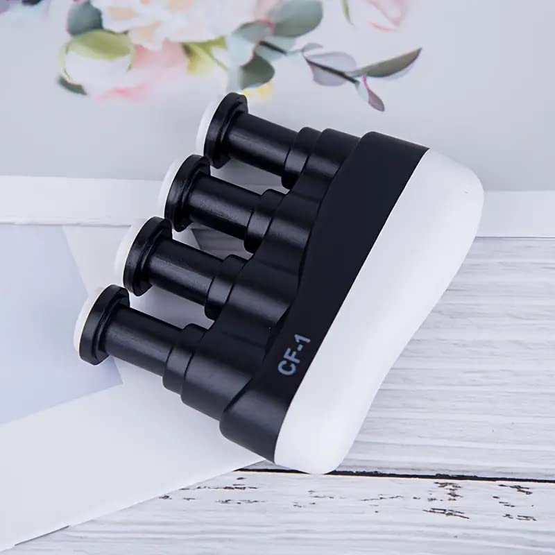 Finger Strengthener Hand Grip Trainer - Black & White - Improve Flexibility & Strength for Musicians