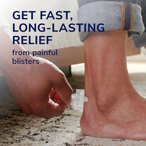 Dr. Scholl’s Blister Pain Relief Complete Kit 8 Count – 4% Lidocaine, Hydrogel Patches