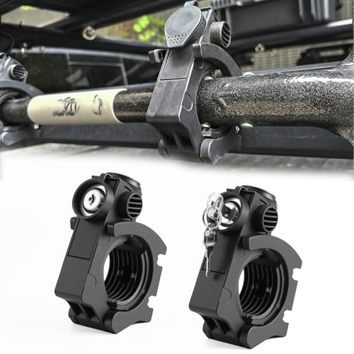 2 Pack Heavy-Duty Lockable Shovel Holder Axe Mount - Anti-Theft Design by DarSeity