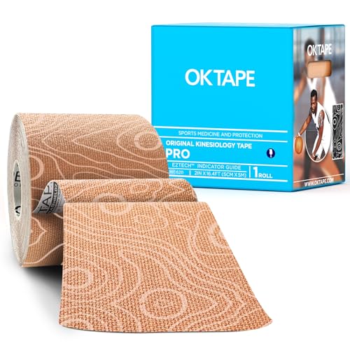 Kinesiology Tape Uncut Roll - Elastic Physical Therapy Tape - Beige