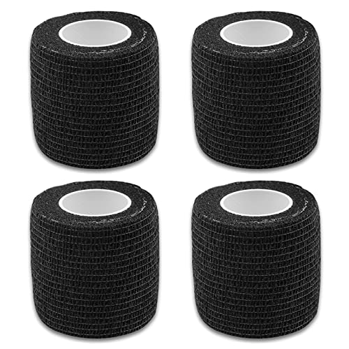 Cohesive Bandage Wrap - Self-Adherent Grip Tape 4 Pack, 2" x 5 Yards