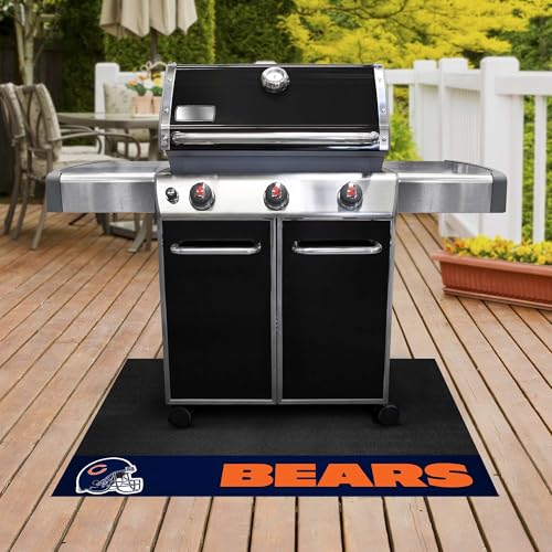 Chicago Bears Vinyl Grill Mat - 26" x 42" - Oil & UV Resistant