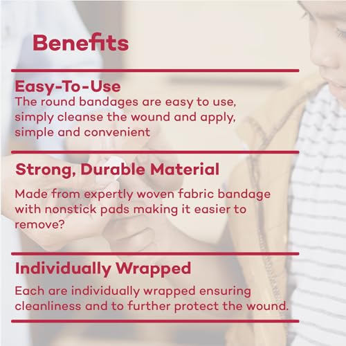 Flexible Oval Fabric Adhesive Bandages - Latex Free - 100 Count, 1 Pack