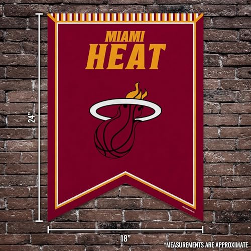 Miami Heat NBA Basketball Pennant - 18" x 24" Felt Banner