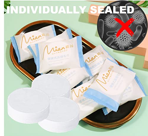 Extra Large Disposable Washcloths - 23.6" x 11.8" Cotton Towels for Travel