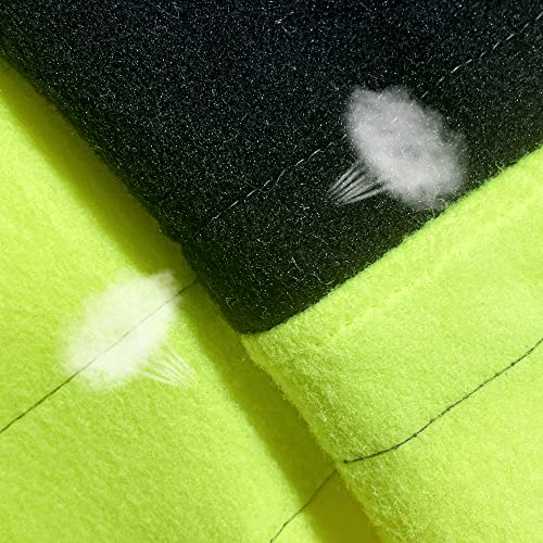 sesafety High Visibility Safety Sweatshirt for Men, Class 3 Reflective Zippered Hooded Sweatshirt, Hi-Vis Safety Hoodie with Black Bottom