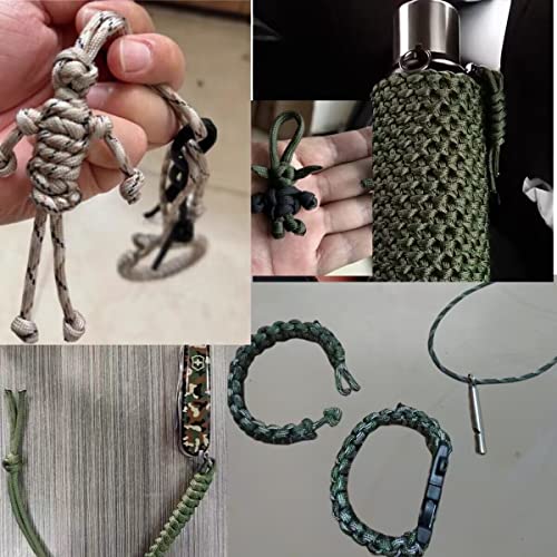 550lb Paracord Rope 9-Strand 4mm Outdoor Cord 100M - Army Green