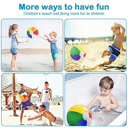 16-Inch Inflatable Beach Balls - 3 Pack for Kids