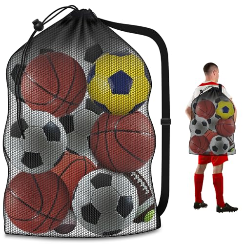 Extra Large Mesh Ball Bag - Heavy Duty 40" x 30" No Pocket