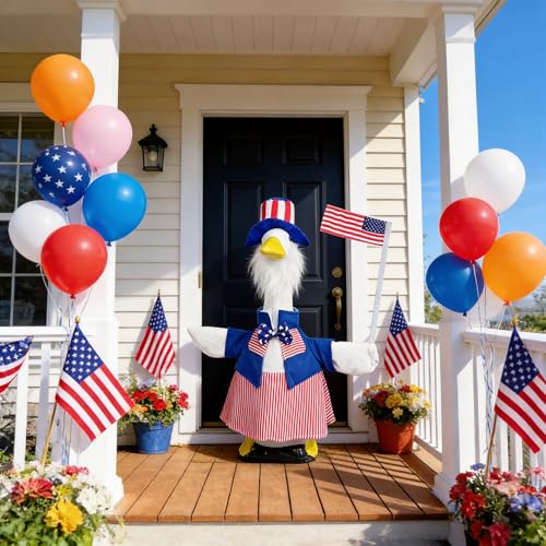 Patriotic 4th of July Goose Outfit for 23" Statue - Uncle Sam Costume