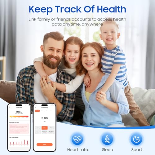 Smart Health Ring with Sleep & Fitness Monitoring - Waterproof Tracker for Men & Women