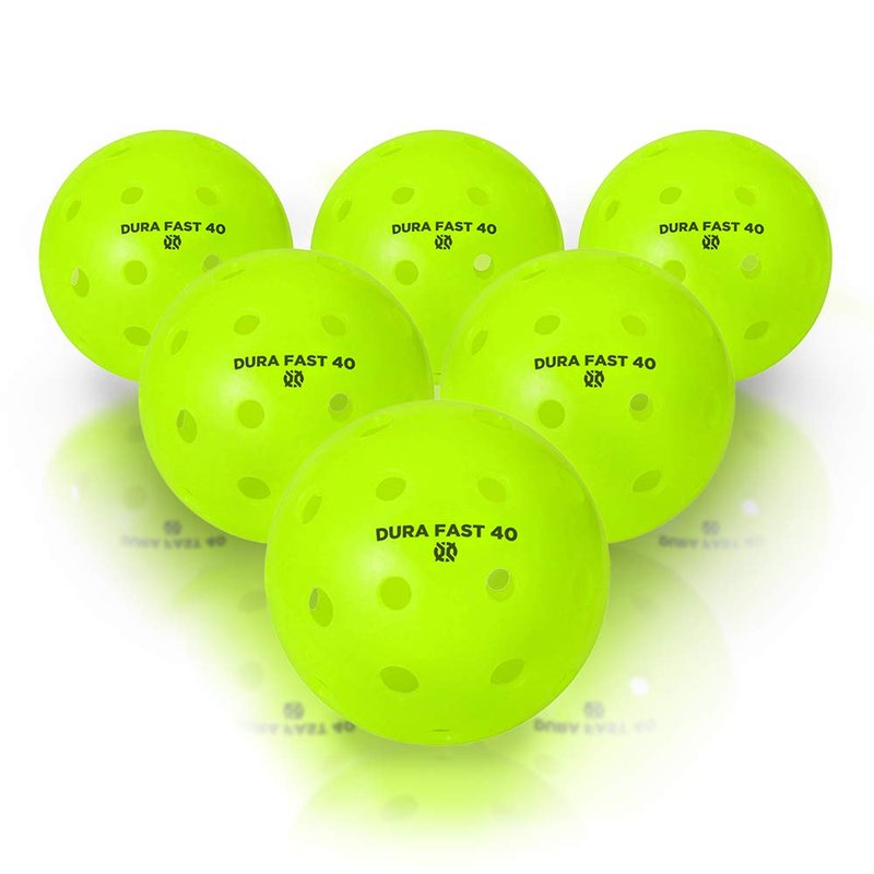 Pro Aviana Dura Fast 40 Pickleballs | Outdoor Pickleball Balls Neon or Yellow USAPA Approved and Sanctioned for Tournament Play, Professional Perfomance… (Neon, 6 Pack)